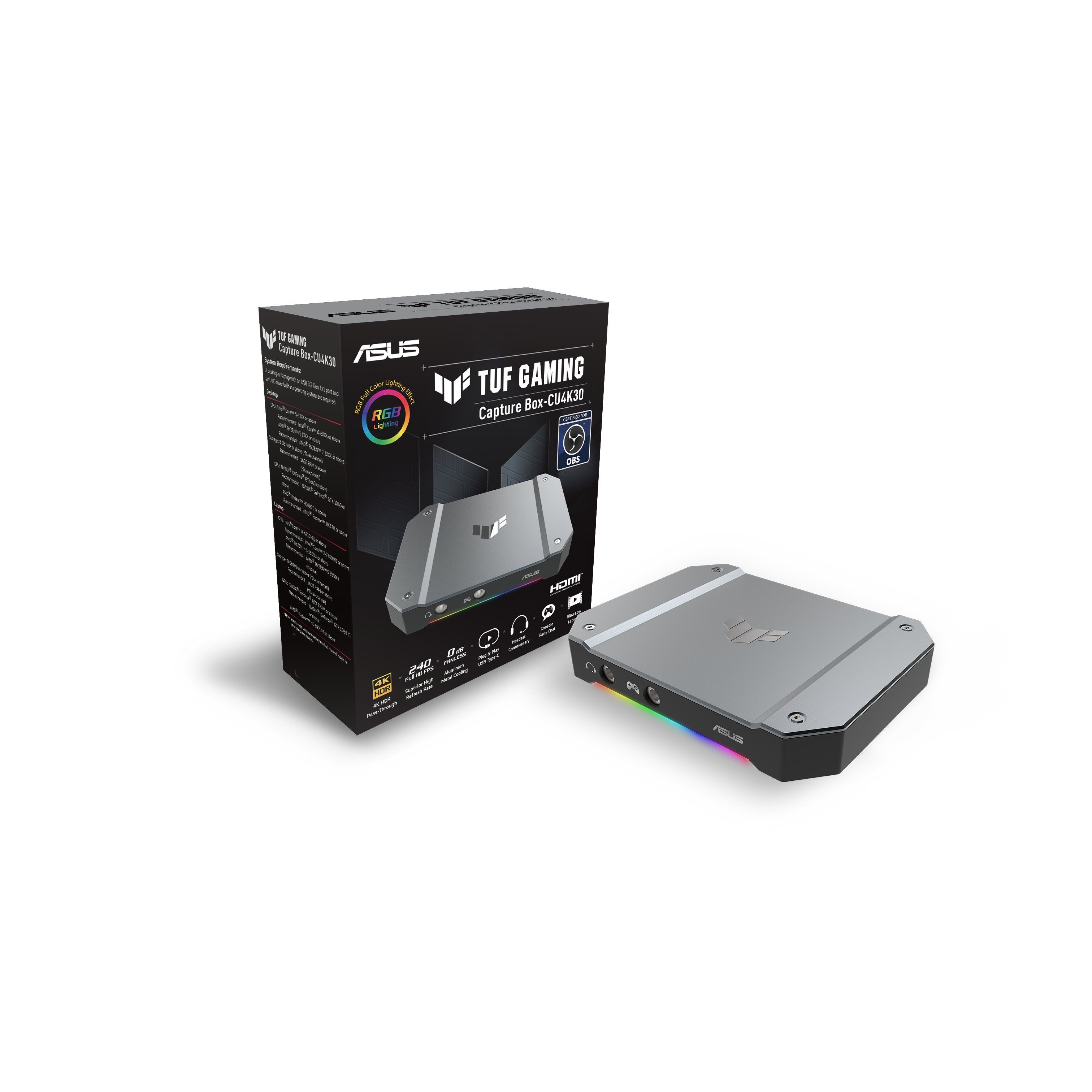 EAN 4711081147343 - ASUS TUF GAMING CAPTURE BOX-CU4K30 dispositivo para capturar video USB 3.2 Gen 1 (3.1 Gen 1) imagen 7