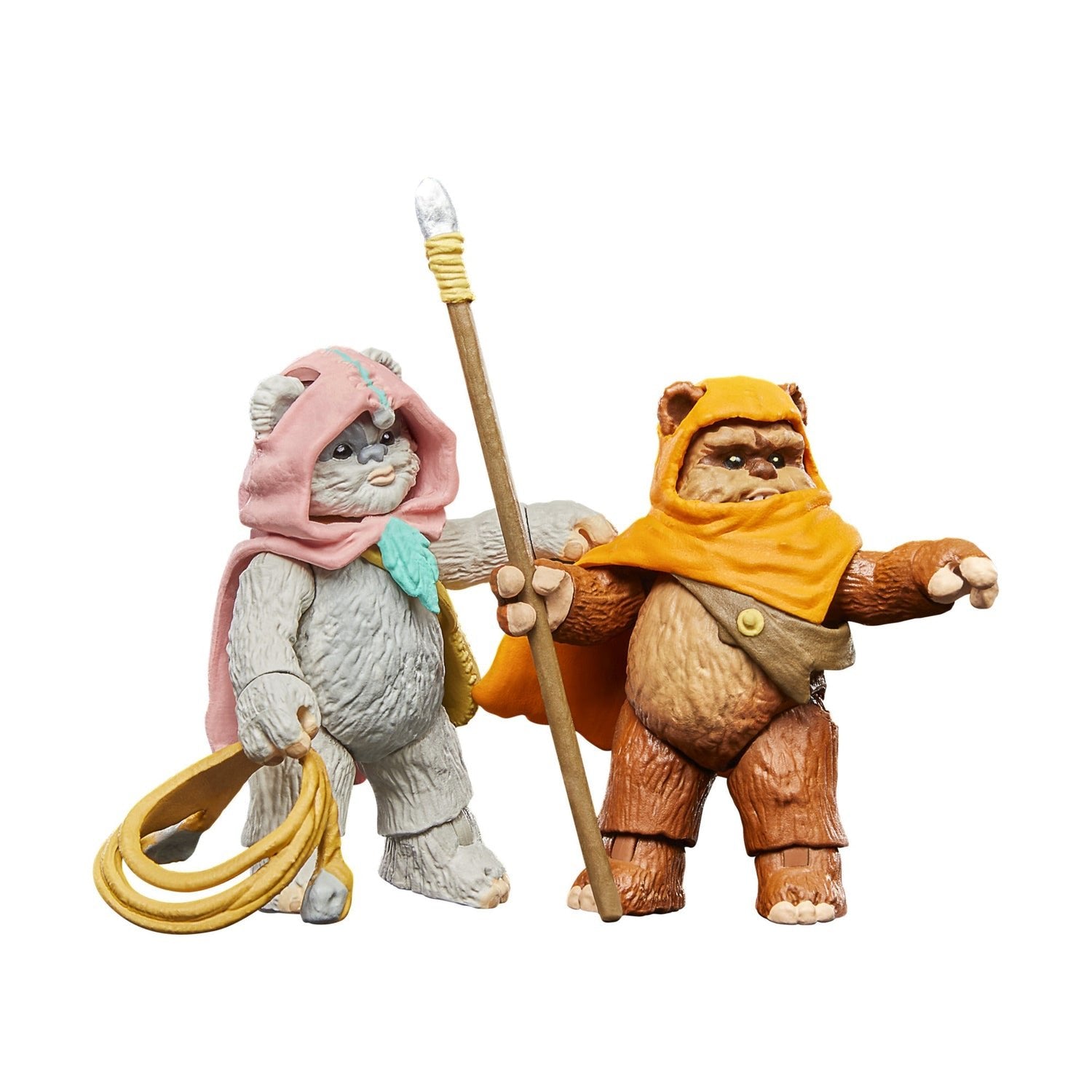 Figuras Wicket W Warrick & Kneesaa Ewoks Star Wars 9cm