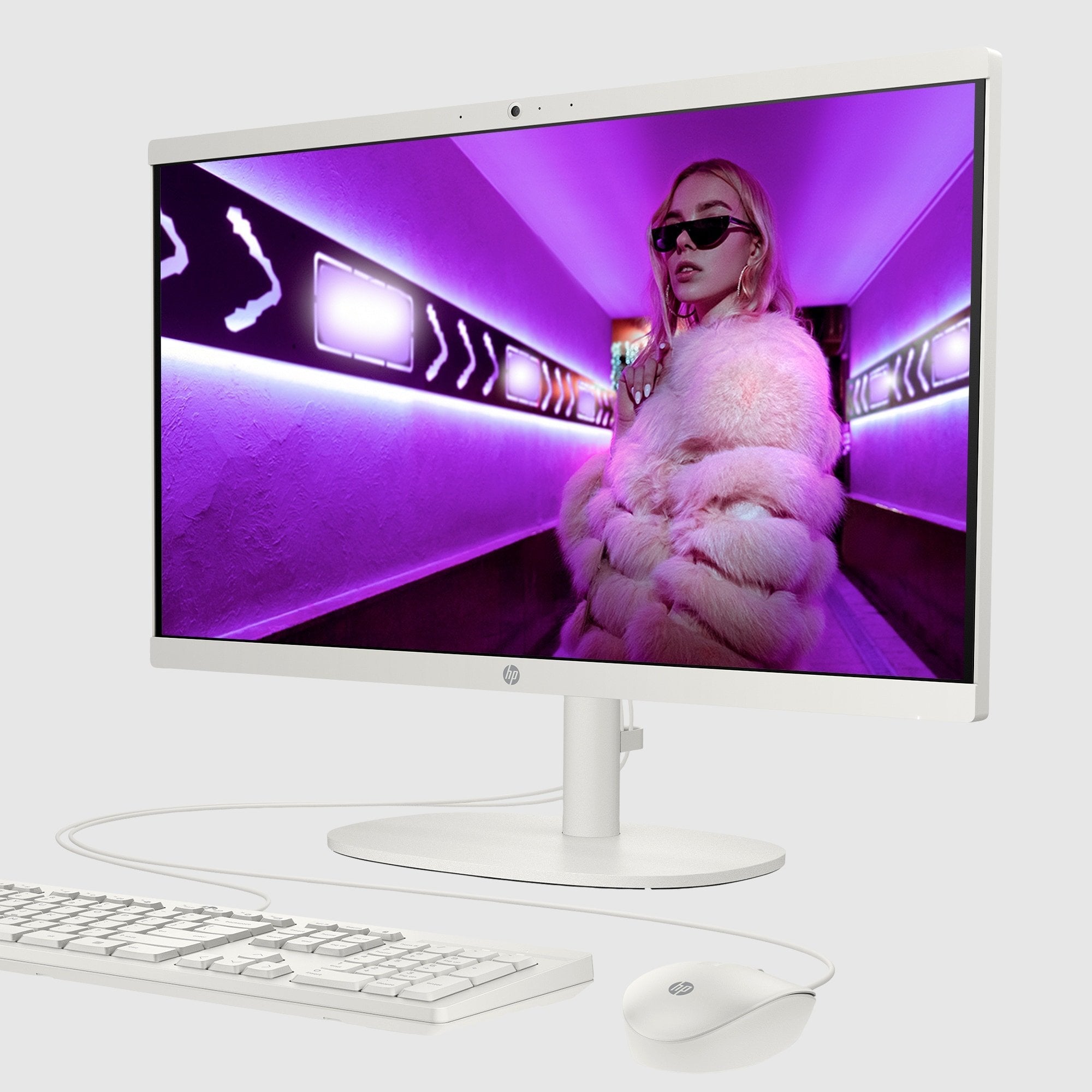 EAN 0198828053602 - HP All-in-One Desktop 22-dg0026ns N200 8 GB DDR5-SDRAM 256 GB SSD Windows 11 Home Blanco imagen 12