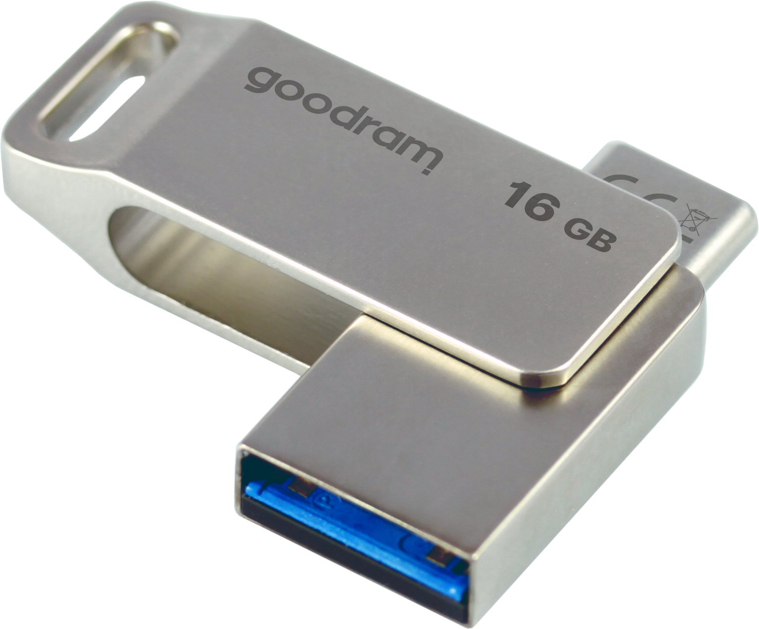 Pendrive Goodram 16gb Oda3 Plata Usb 3.0 Tipo-C