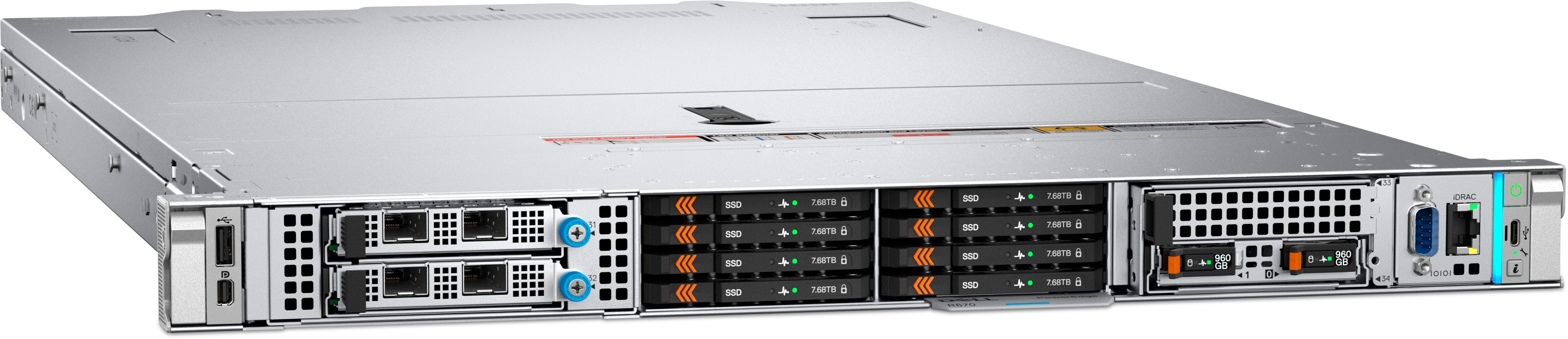 Dell Poweredge R470 Smart Selection Intel Xeon 6517p 32gb 2x480gb Ssd Sata 2x1100w H965i 3y Basic Nbd
