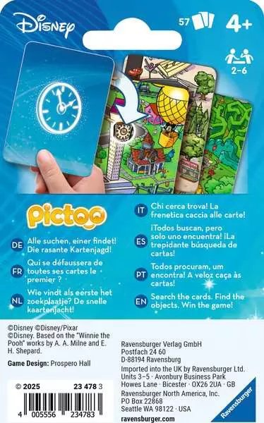 Ravensburger Pictoo Disney, Juego De Cartas 23478