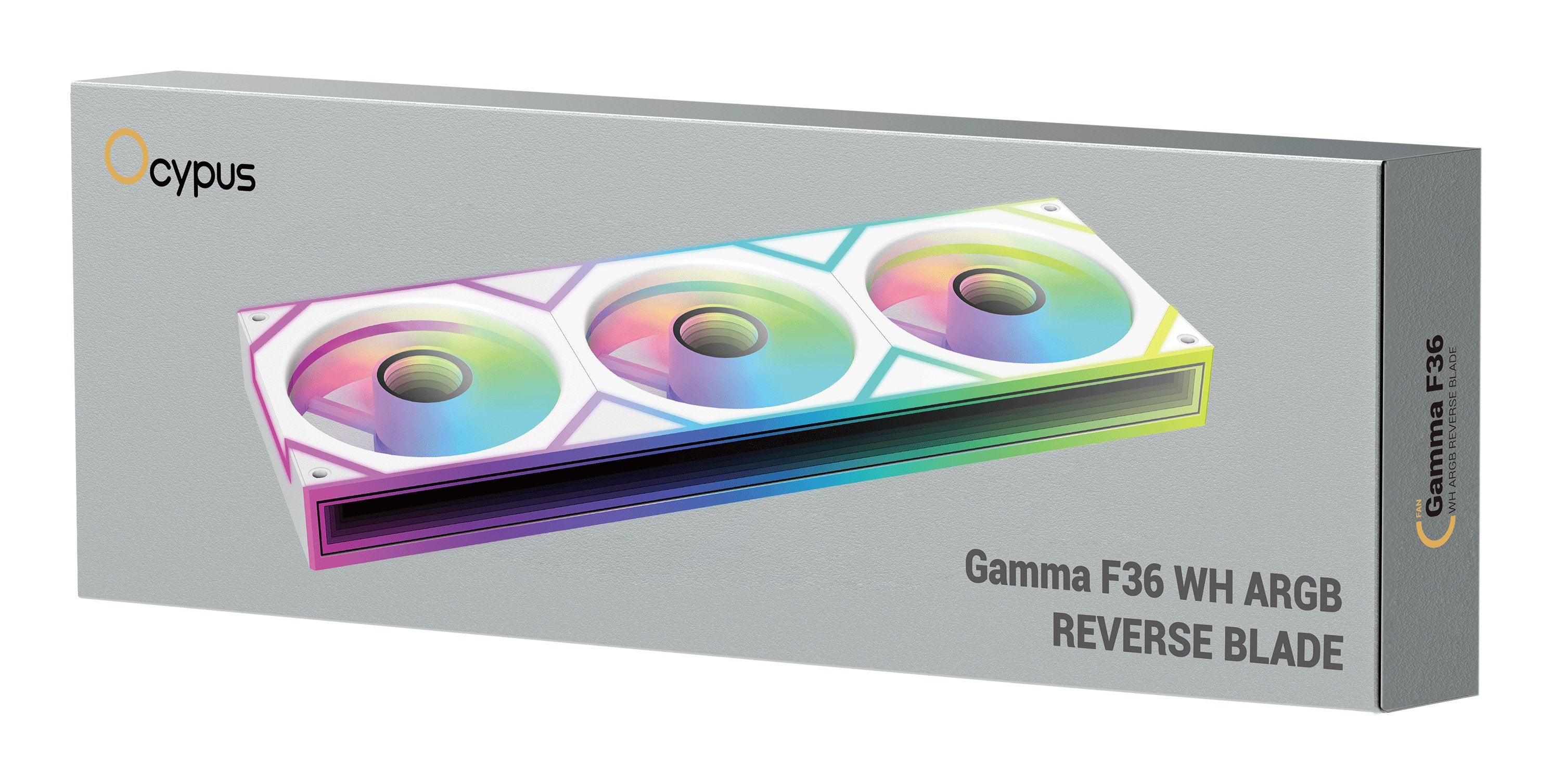 Ocypus Gamma F36 Argb (Blanco, Reverse, 360 Mm) Gamma-F36-Wh3am001-Gl