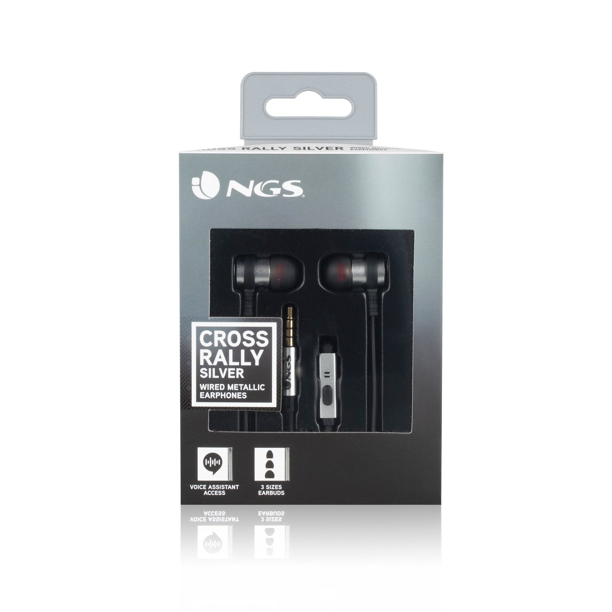 EAN 8435430614800 - NGS Cross Rally Auriculares Alámbrico Dentro de oído Llamadas/Música Plata imagen 4