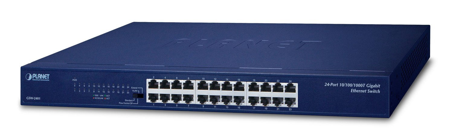 EAN 4711213685811 - PLANET GSW2401 switch No administrado Gigabit Ethernet (10/100/1000) 1U Azul imagen 1