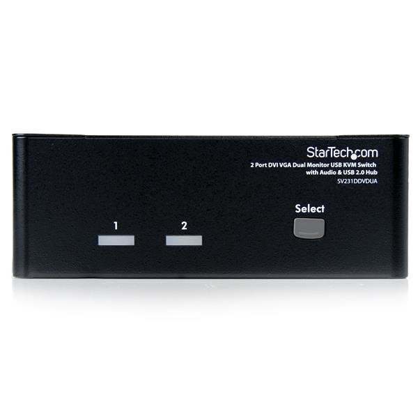 Startech Conmutador Switch Kvm 2 Puertos Doble Mon