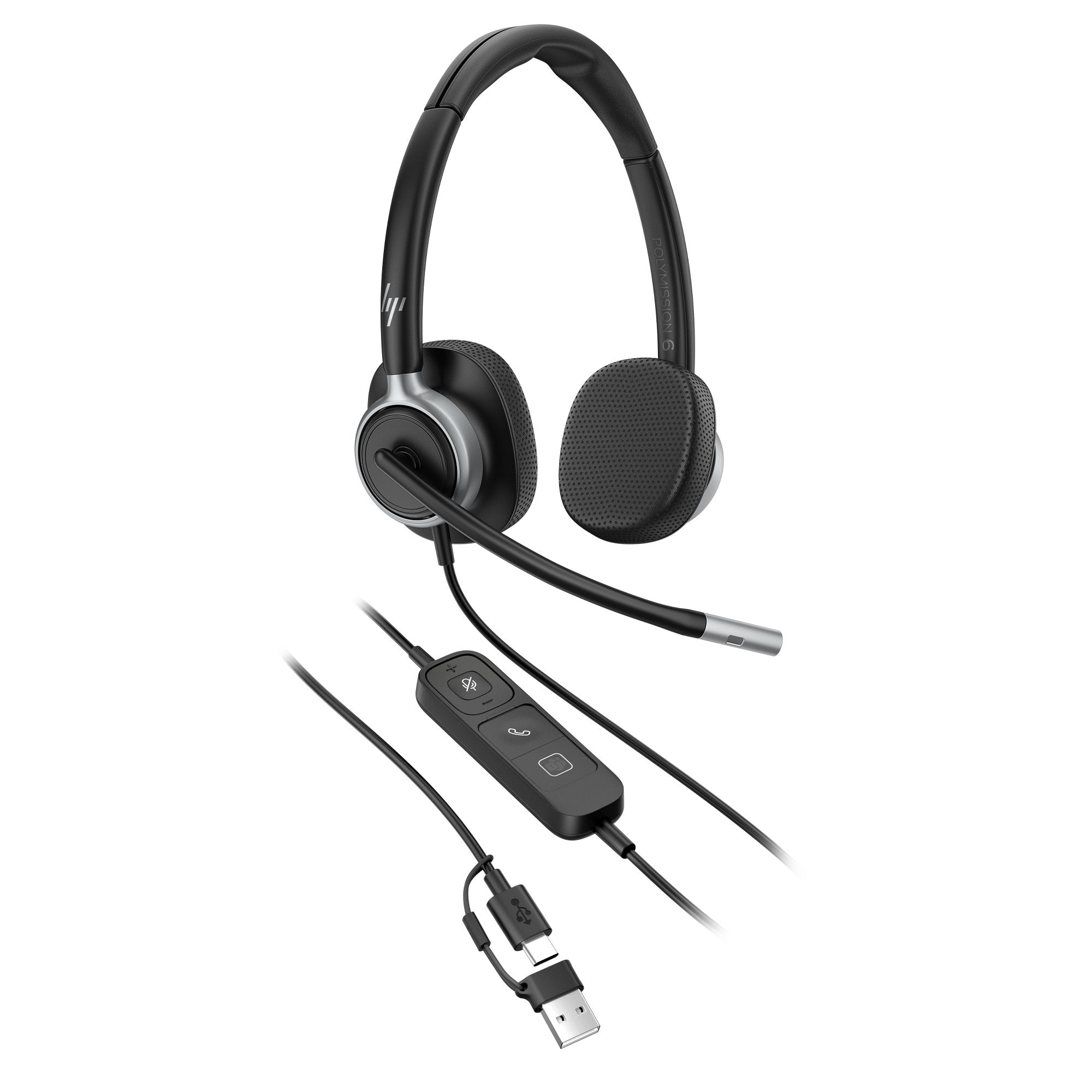 EAN 0199251820830 - HP Poly Mission 615 Monaural USB Wired Headset Alámbrico Diadema Oficina/Centro de llamadas USB Type-C / imagen 3