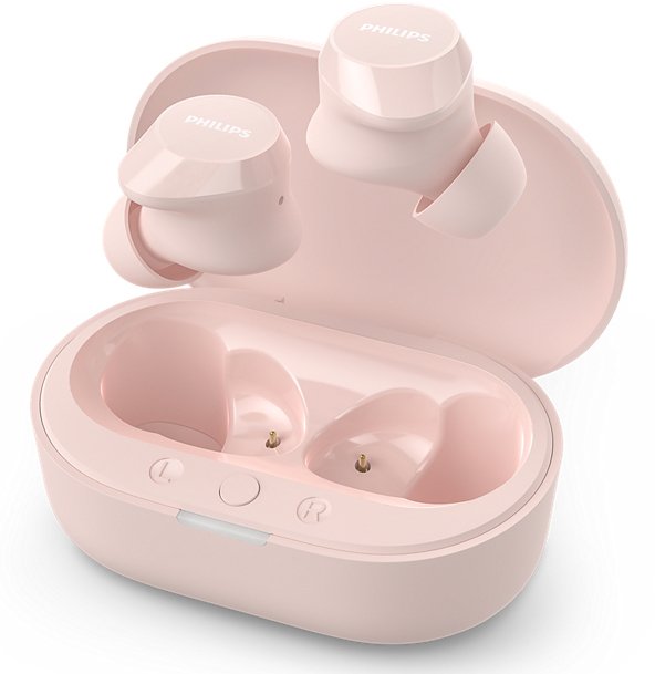 Auriculares Bluetooth Philips Tat1209 Con Estuche De Carga Autonomía 6h Rosas