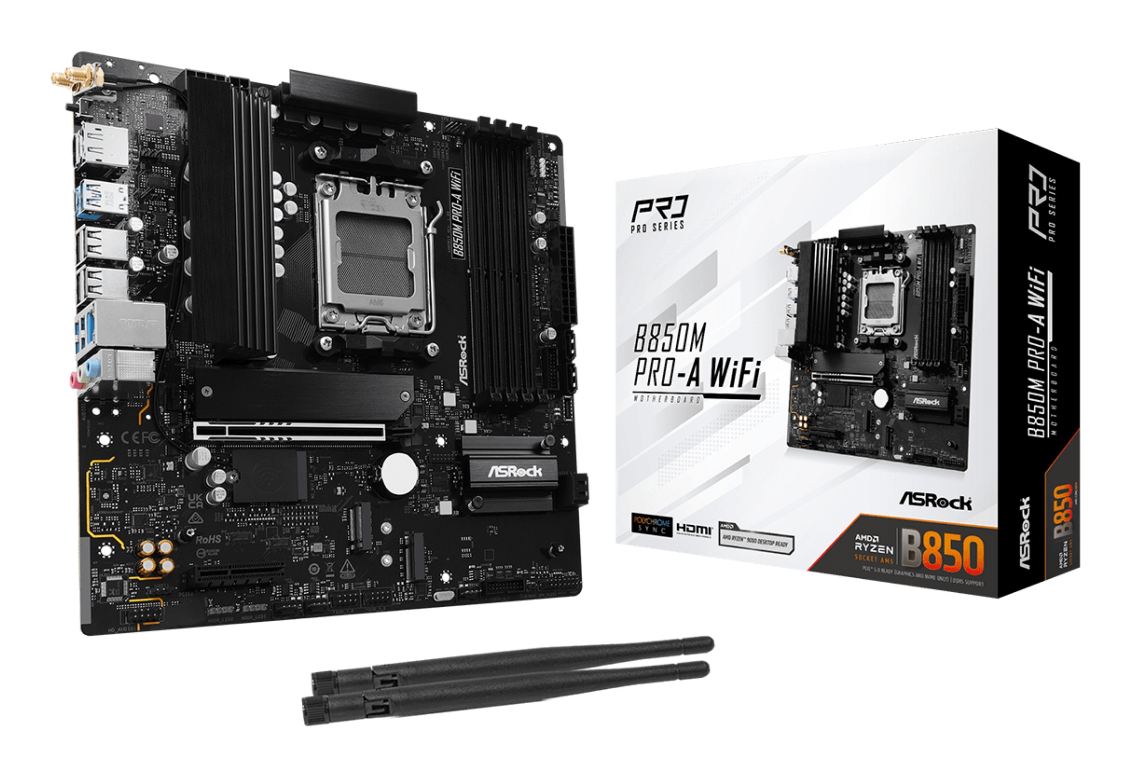 EAN 4711581490376 - Asrock B850M Pro-A WiFi AMD B850 Zócalo AM5 micro ATX imagen 1