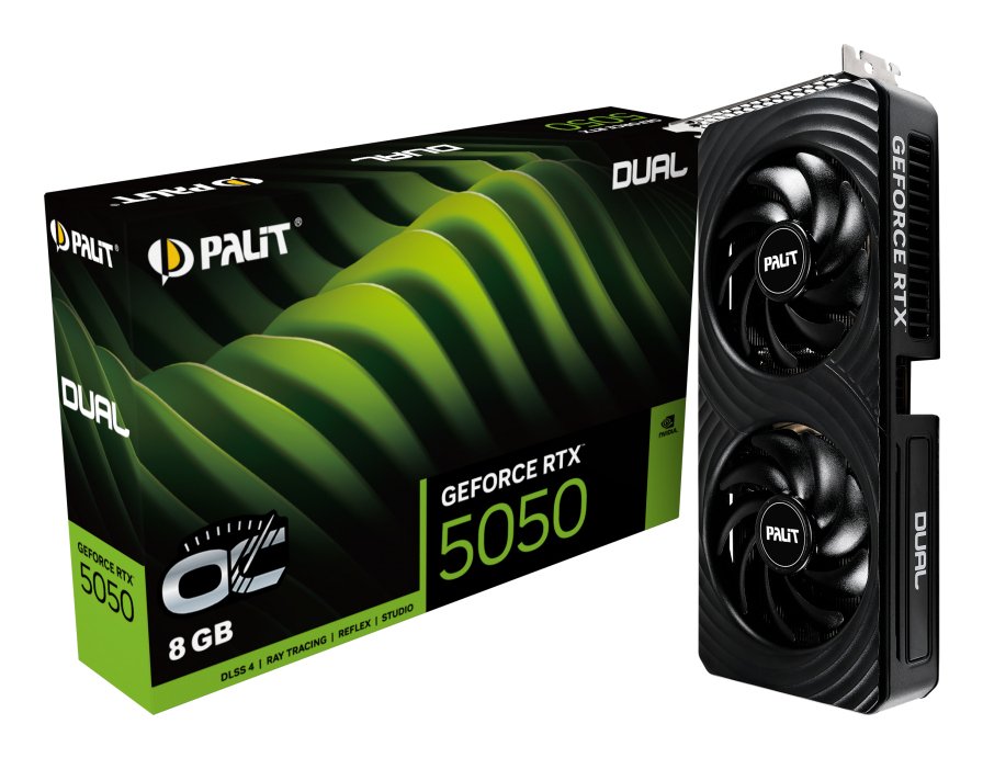Tarjeta Gráfica Palit Geforce Rtx 5050 Dual Oc Nvidia 8 Gb Gddr6