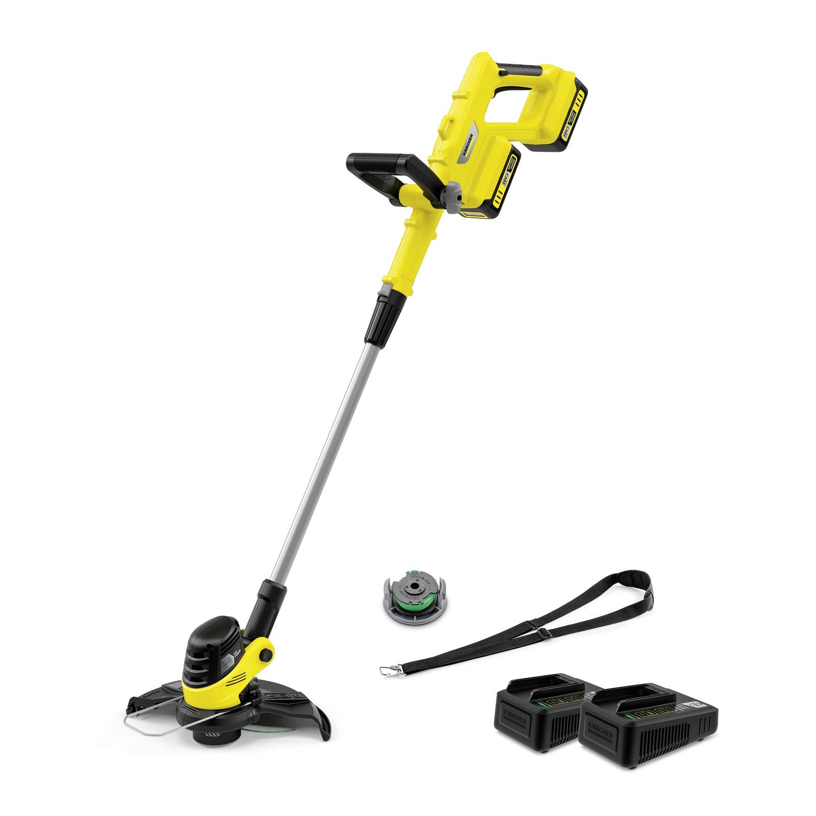 EAN 4066529036445 - Kärcher LTR 3-18 DUAL BATTERY SET 30 cm Batería Negro, Acero inoxidable, Amarillo imagen 1