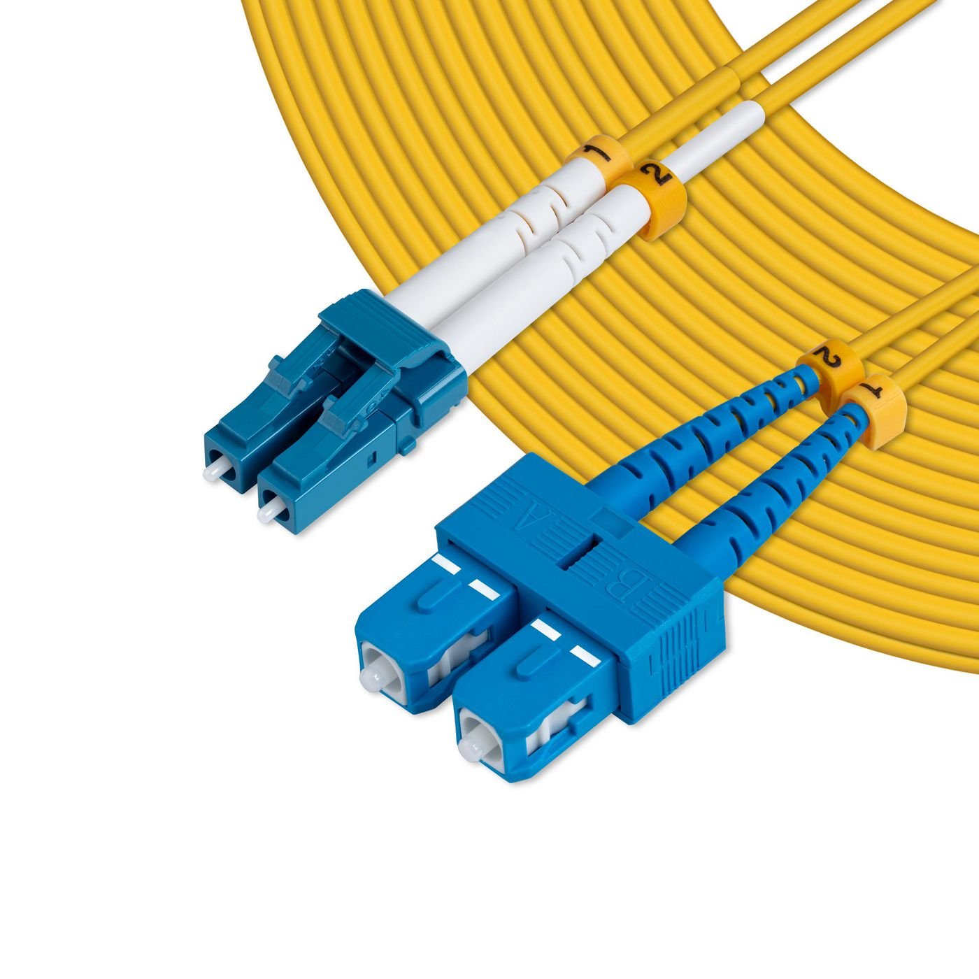 Microconnect Lc/Pc-Sc/Pc 1m 9/125 Sm Cable De Fibra Optica Amarillo