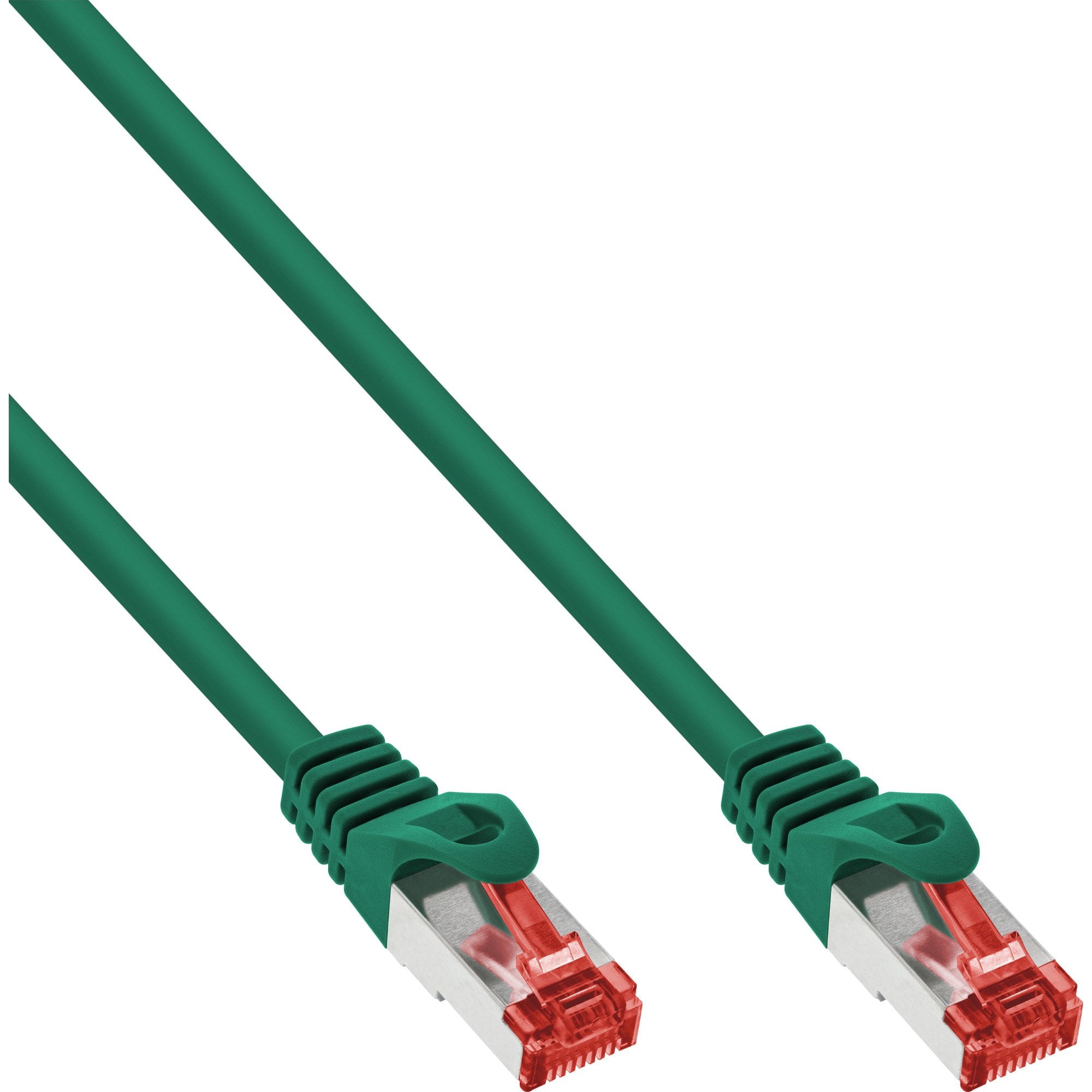 Cable De Red Inline S/Ftp Pimf Cat.6 250mhz Pvc Cobre Verde 30m