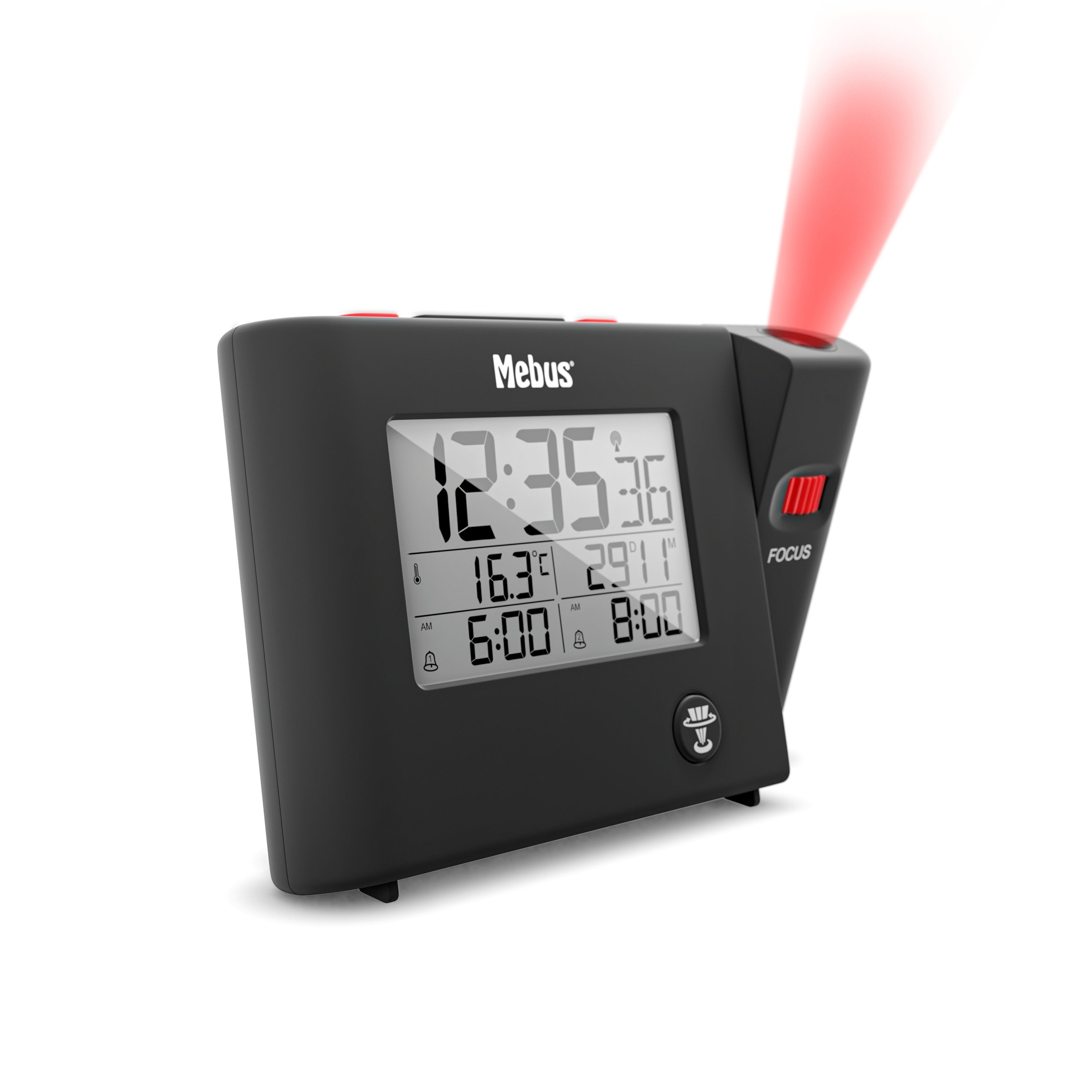 EAN 4007218257956 - Mebus 25795 despertador Reloj despertador digital Negro imagen 2