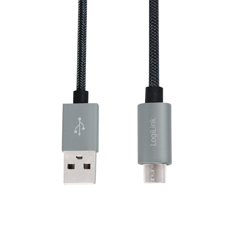 Logilink Cu0132 Cable Usb 1 M 2.0 Usb A Micro-Usb A Gris