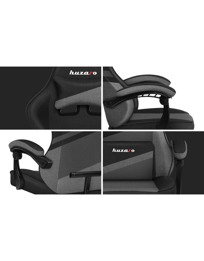 EAN 5903796013177 - Huzaro FORCE 4.4 Silla para videojuegos de PC Asiento (de seguridad) de butaca Negro, Gris imagen 14