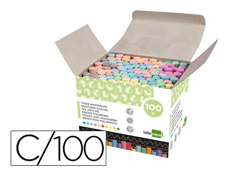 EAN 8423473776609 - Liderpapel 77660 tiza Multicolor 100 pieza(s) imagen 2