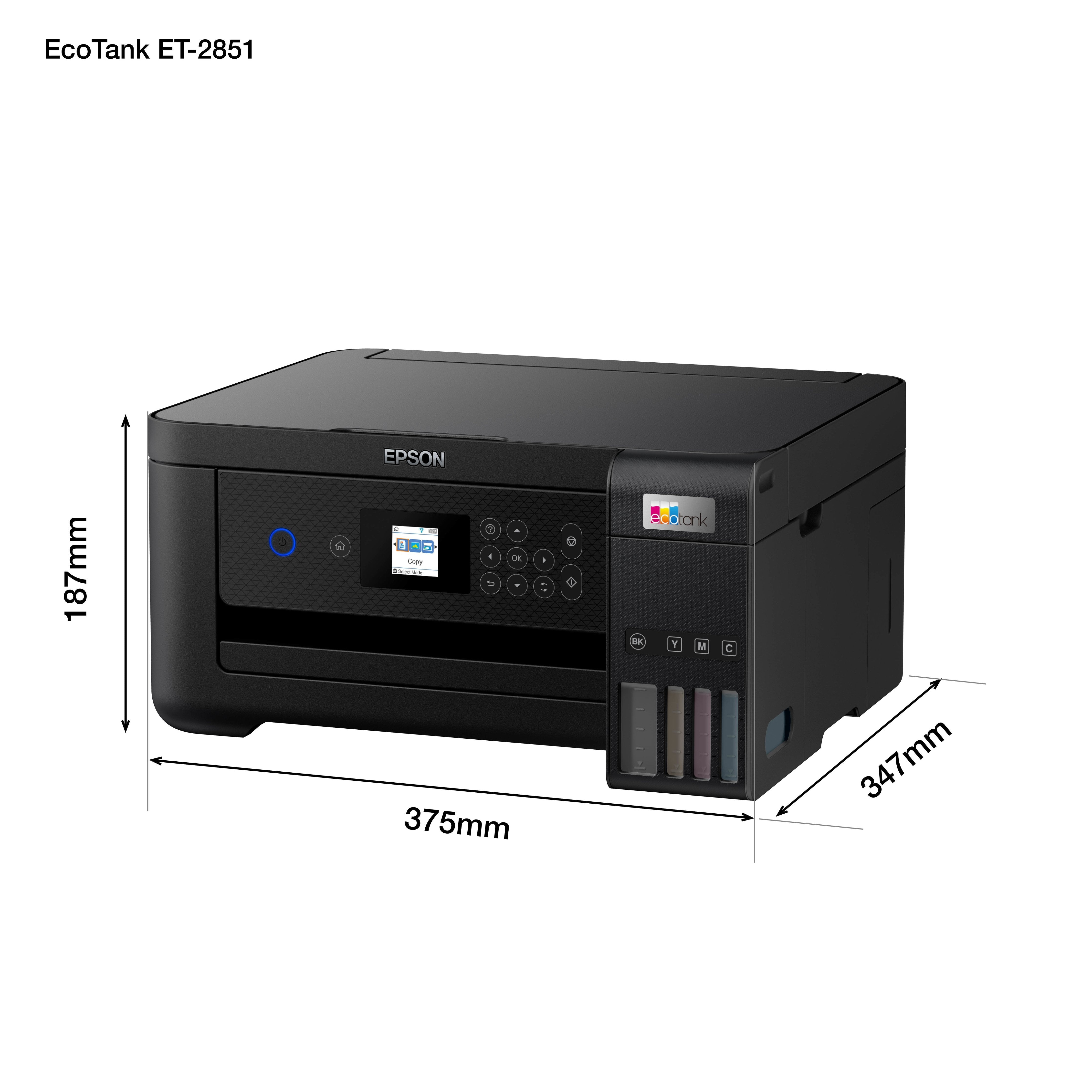 Epson Multifuncional Inkjet A4 Ecotank Et-2851