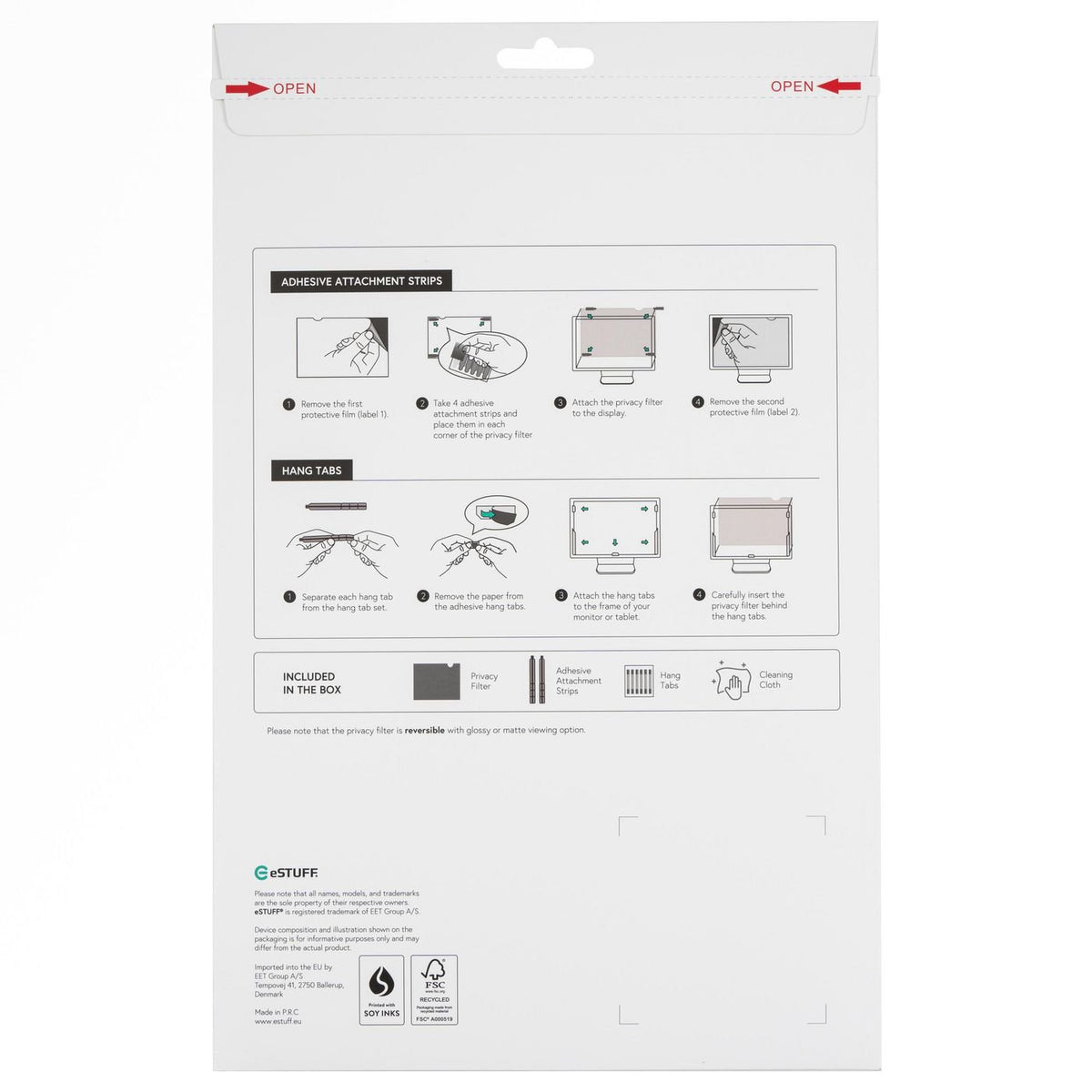EAN 5715063529522 - eSTUFF GLBB14312196 filtro para monitor 36,8 cm (14.5") Portátil Filtro de privacidad para pantallas sin imagen 2