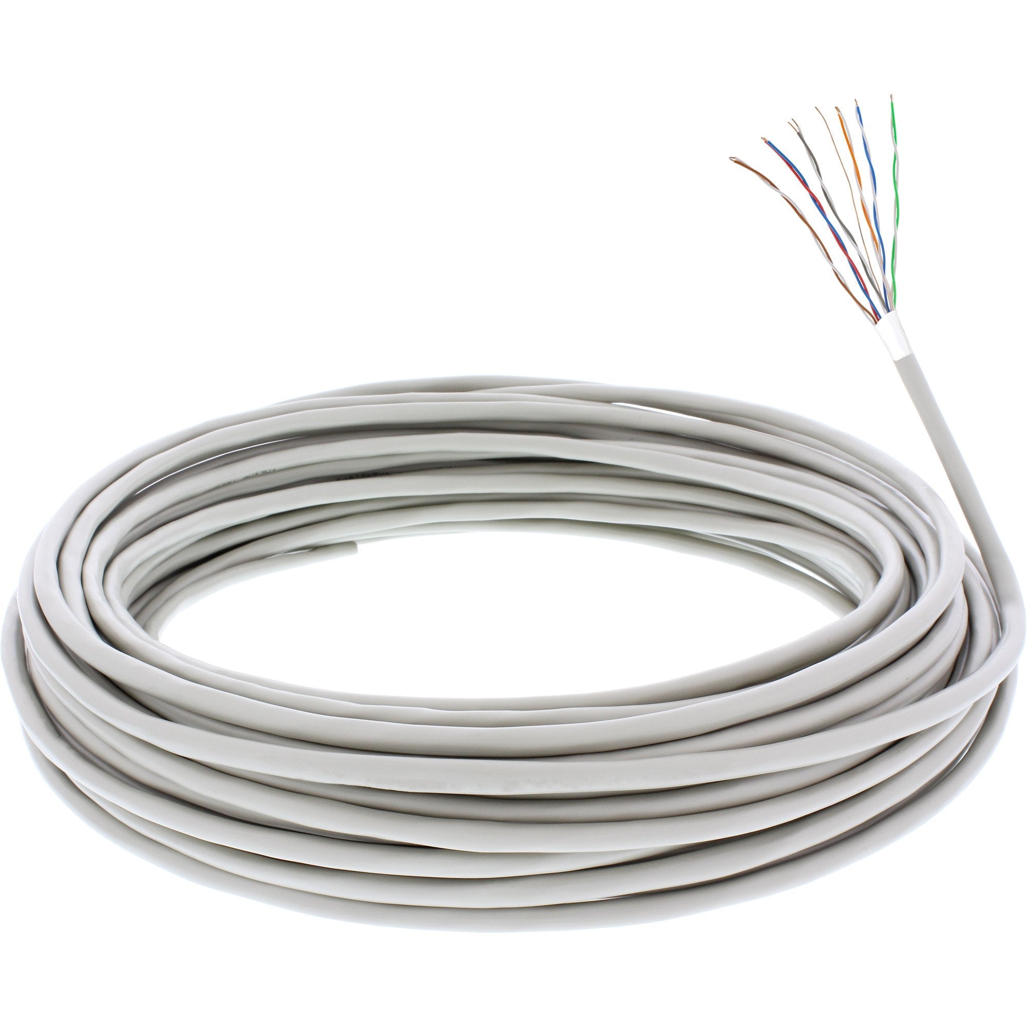 Cable Telefónico Inline 12 Hilos Instalación Sólida 6x2x0.6mm Apantallado 100m
