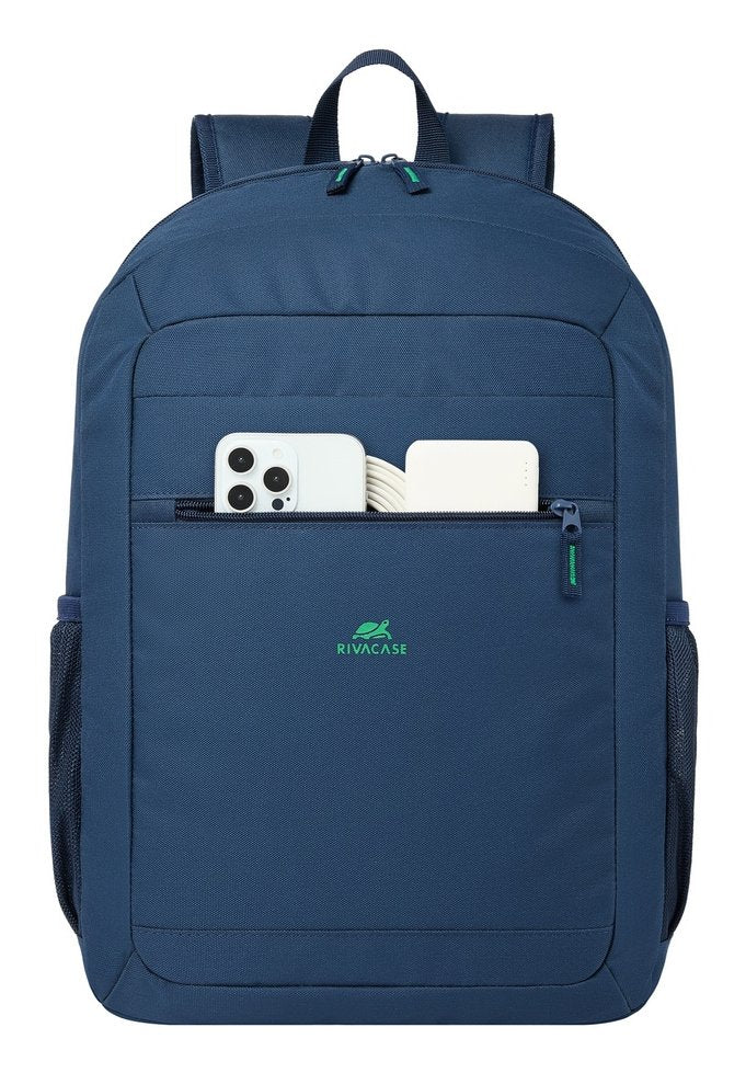 EAN 4260709015576 - Rivacase Gremio mochila City backpack Azul Poliéster, Tereftalato de polietileno reciclado (rPET) imagen 5