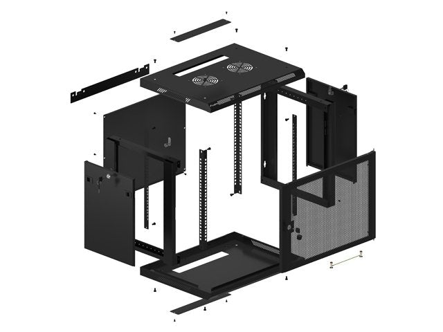 EAN 5901969439939 - Lanberg WF01-6409-23B armario rack 9U Bastidor de pared Negro imagen 11