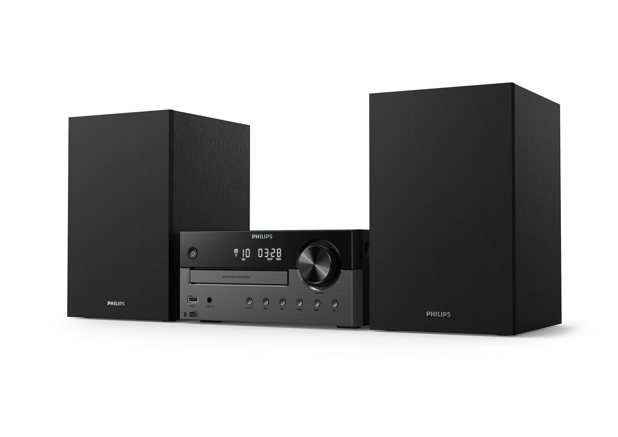 Philips Tam4505/12 Sistema De Audio Para El Hogar Microcadena De Música Para Uso Doméstico 60 W Negro, Gris