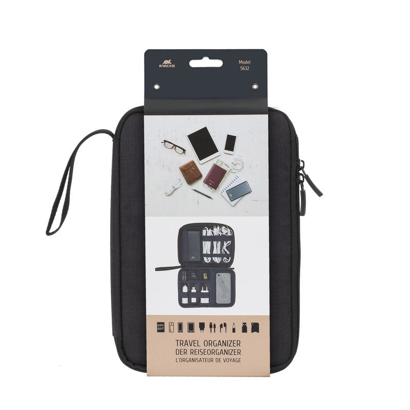 Rivacase 5632 Negro Poliéster Hombres Bolso Bandolera