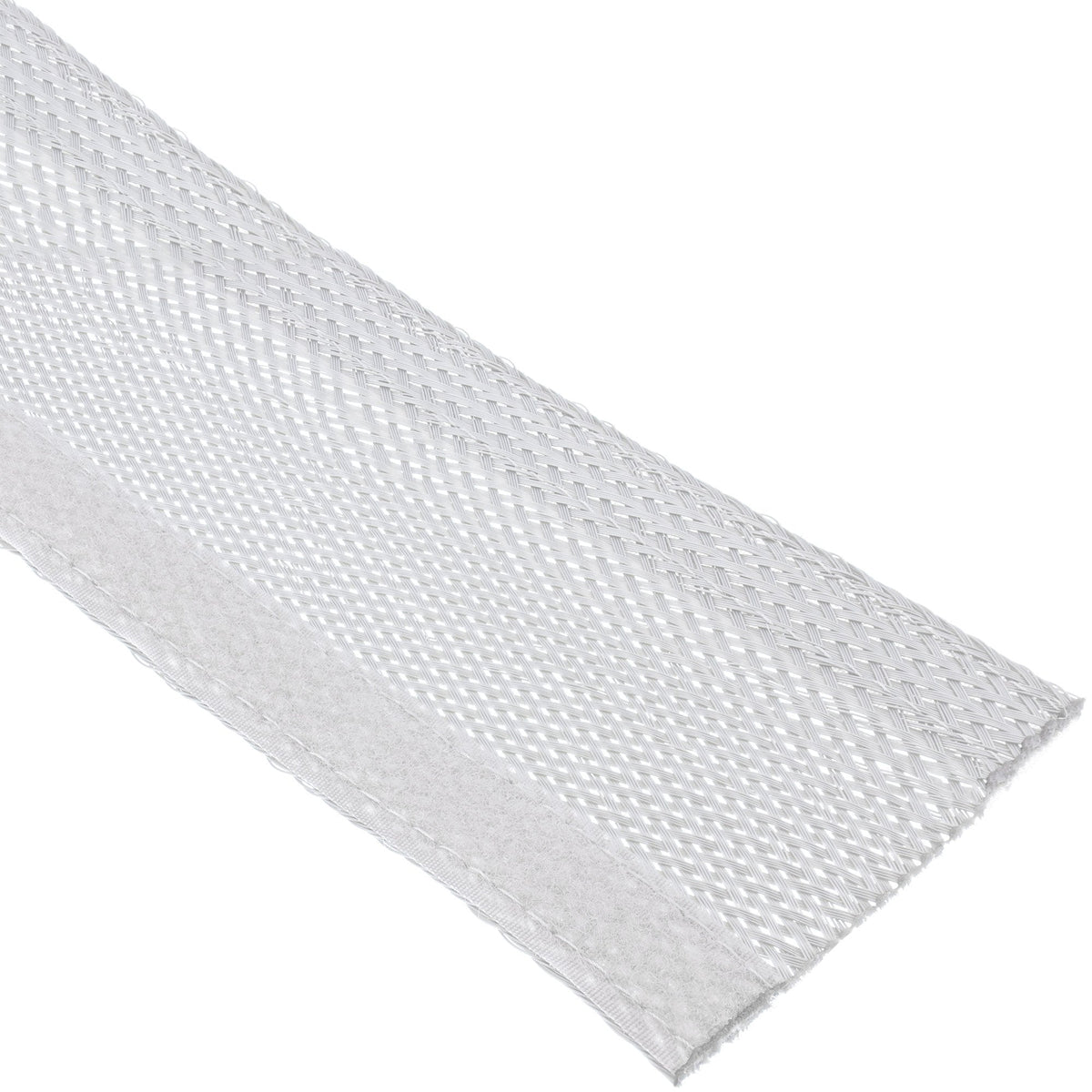 Protector Cable Inline, Manguera De Tela Con Cierre De Velcro, 1 M X 25 Mm De Diámetro, Blanco