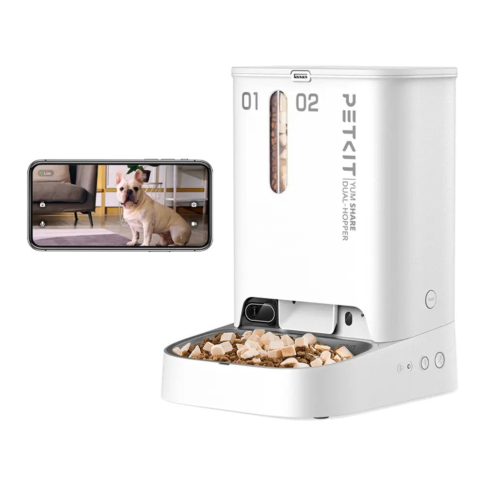 EAN 6975069302713 - PETKIT YUMSHARE Dual comedero y bebedero para perro y gato Acrilonitrilo butadieno estireno (ABS) Blanco imagen 1