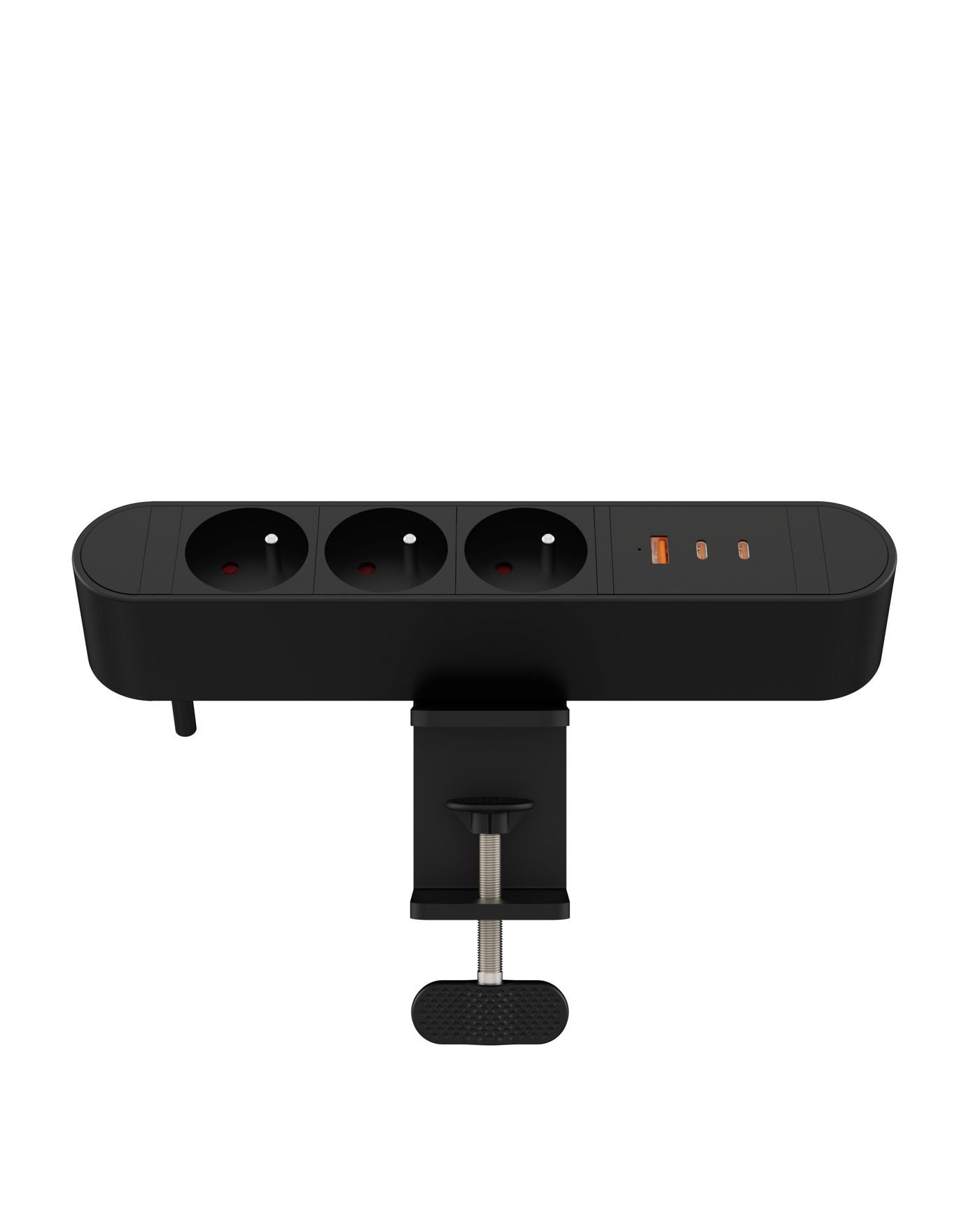 Multi Desktop Power Socket 3 Ways French, 1 X Usb-A, 2 X