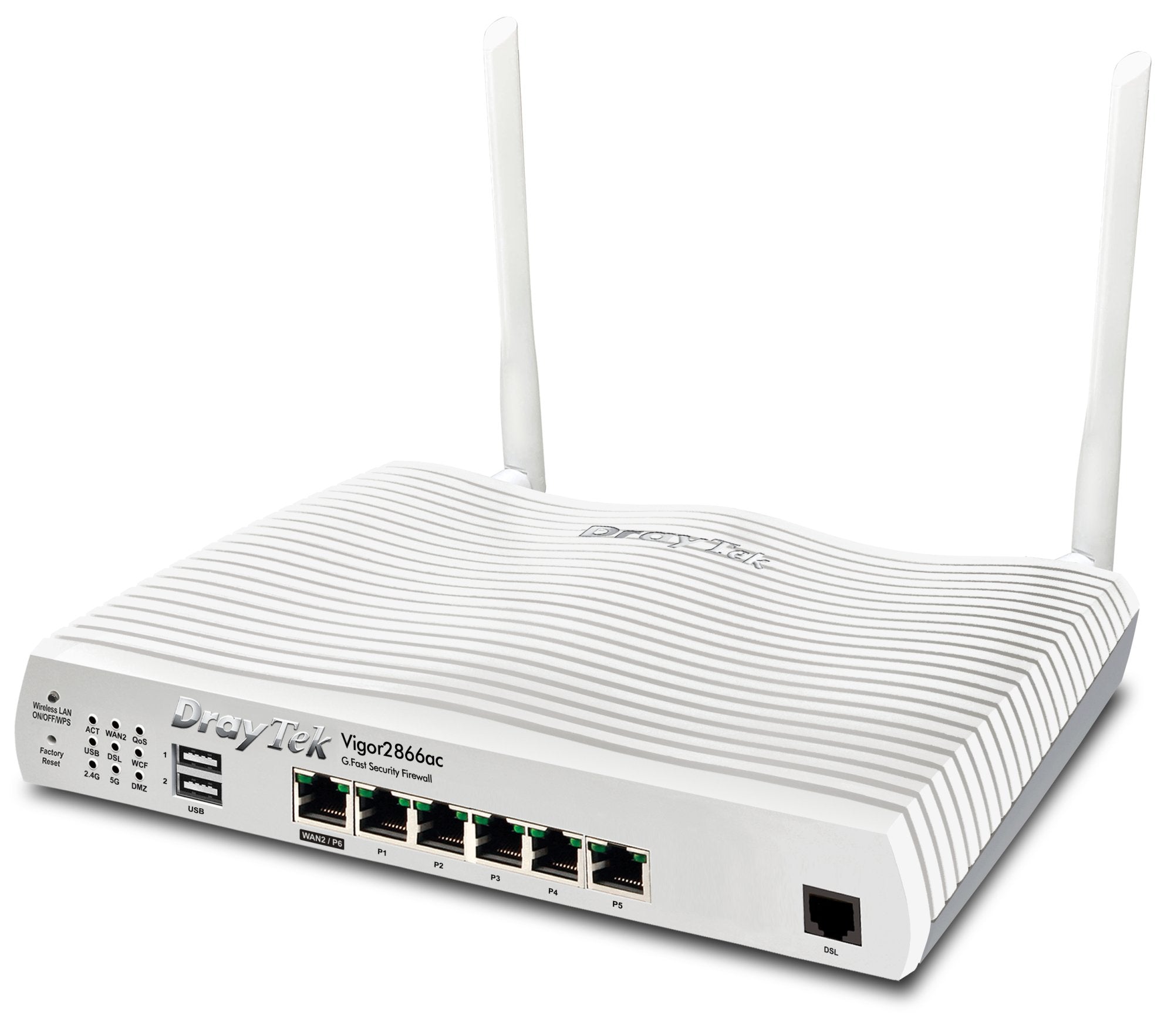 Draytek Vigor 2866vac Router Inalámbrico Gigabit Ethernet Doble Banda (2,4 Ghz 5 Ghz) Blanco