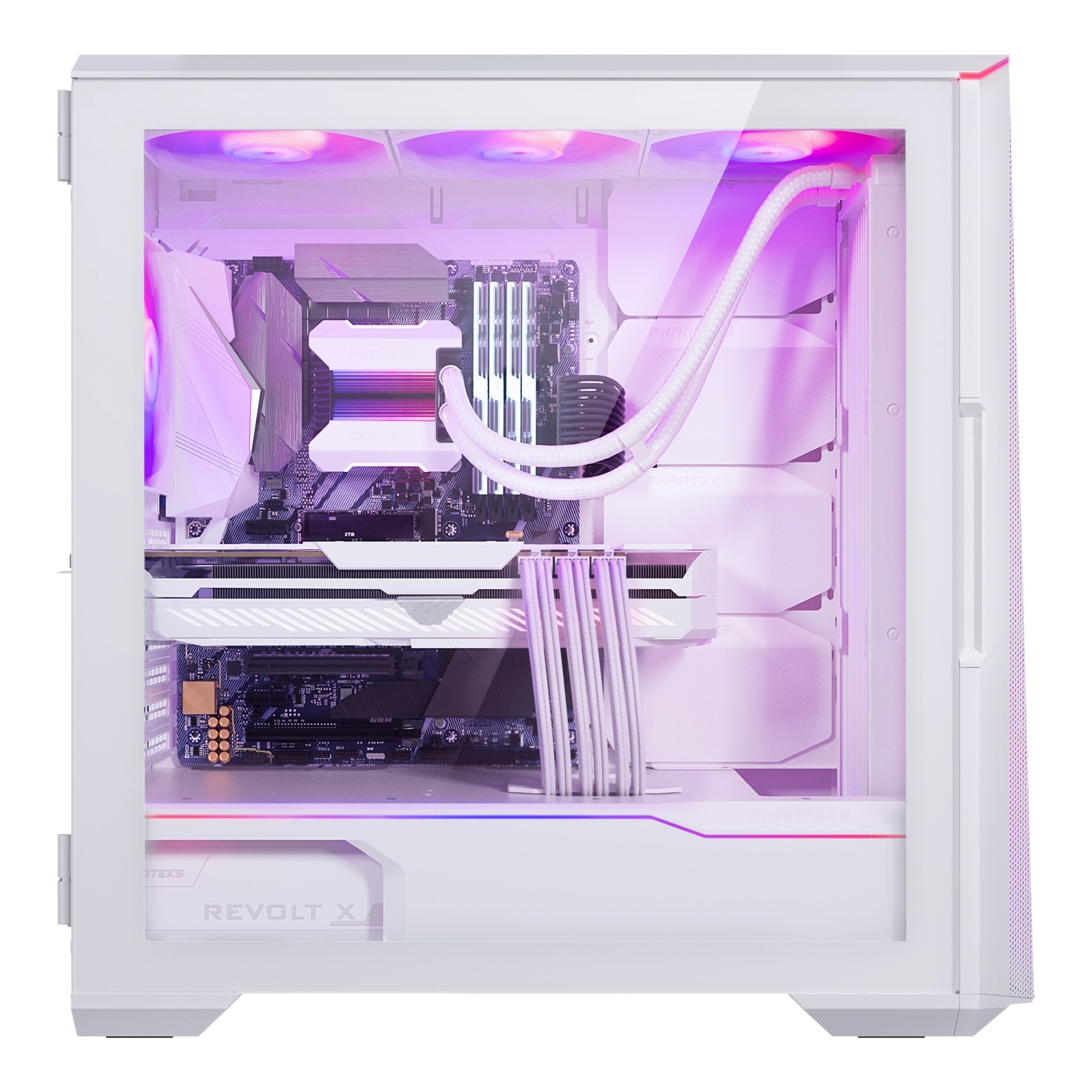 Phanteks Eclipse G500a D-Rgb Midi-Tower, Temperojo Glass - Matt Blanco