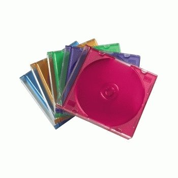 Hama Cd Slim Box Pack Of 25, Coloured 1 Discos Multicolor
