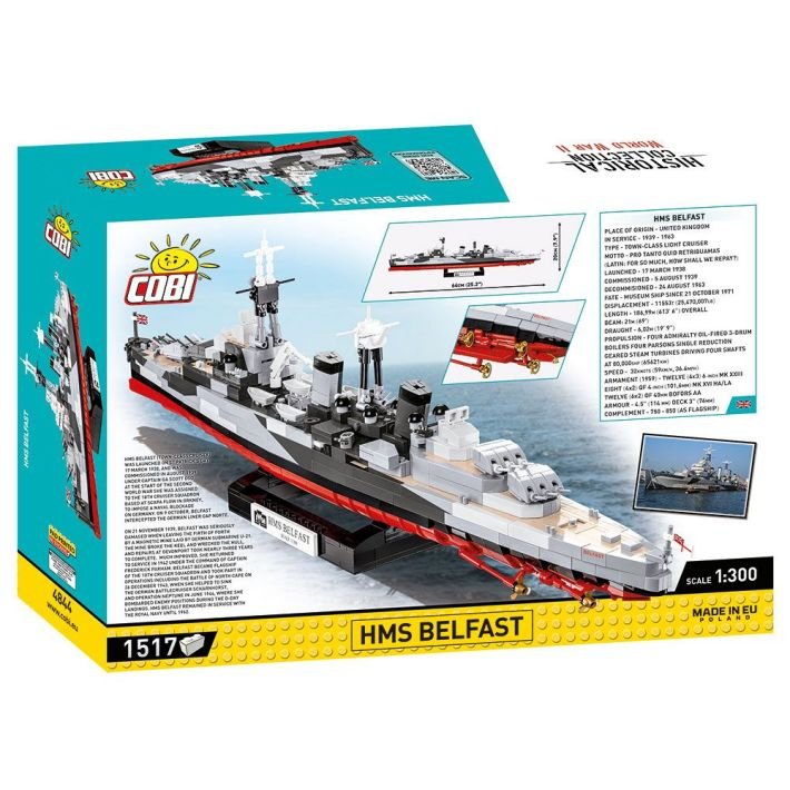Juguete De Construcción Cobi Hms Belfast, Escala 1:300 Cobi-4844