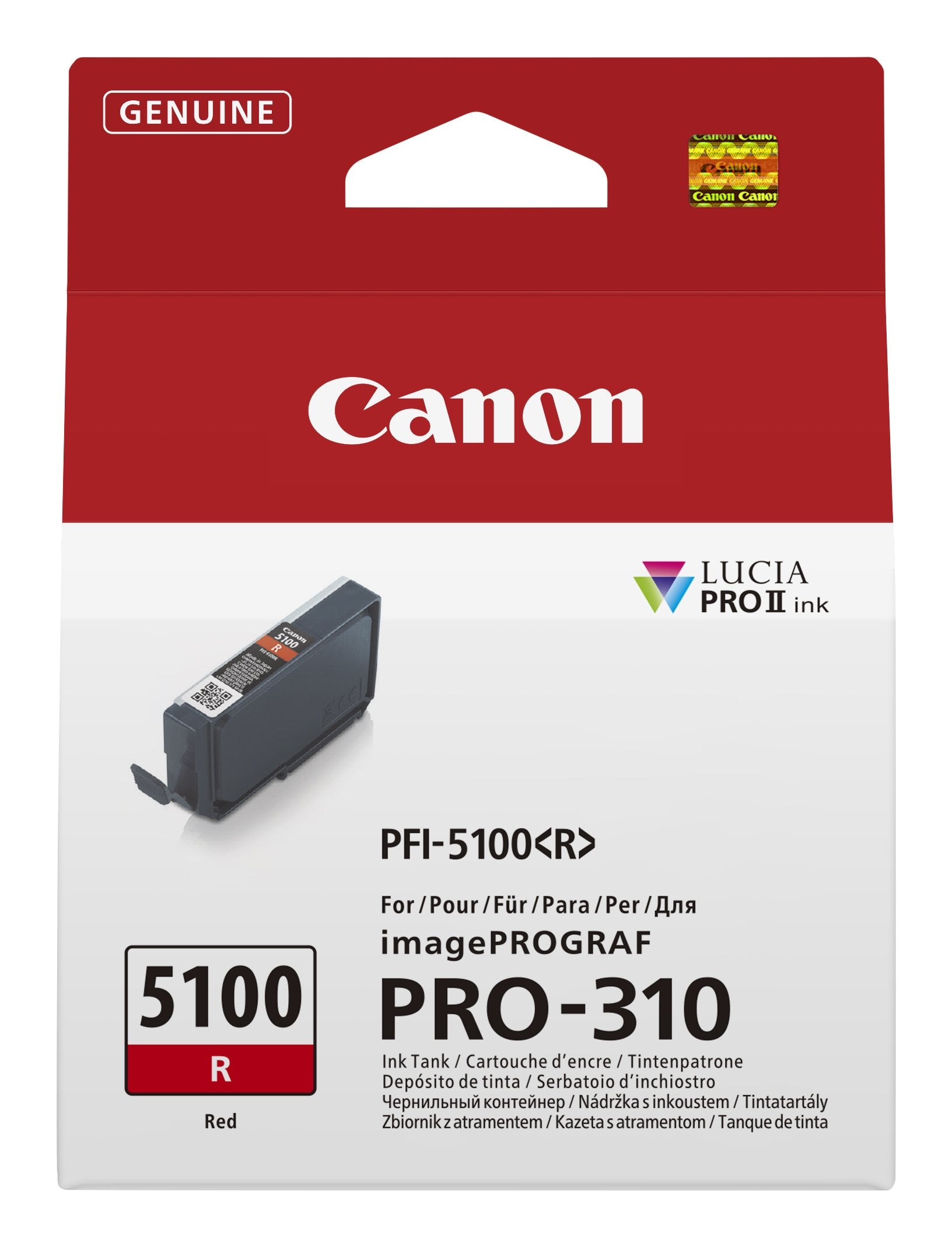 Tinta Canon Rojo 14ml Ipf Pro310