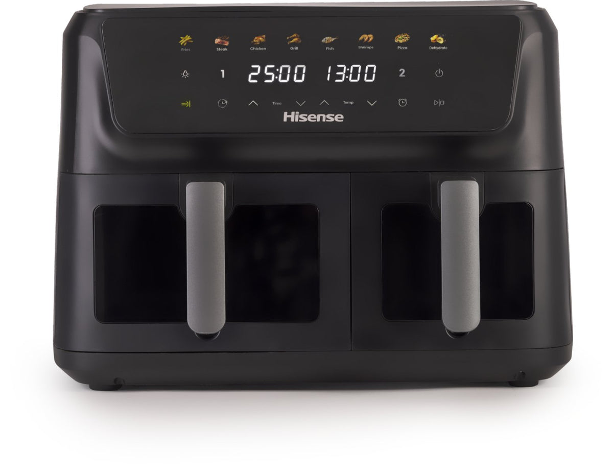 EAN 3838783014481 - Hisense HAF2700DCD Doble 11 L Independiente 2700 W Freidora de aire caliente Negro imagen 2