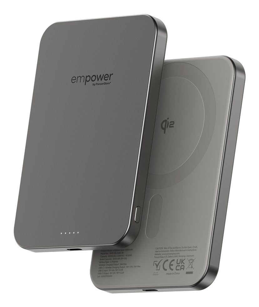 EAN 5715685028366 - PanzerGlass empower™ by ® empower™ Bank | 5000mAh | Titanium Cargador inalámbrico Titanio imagen 1
