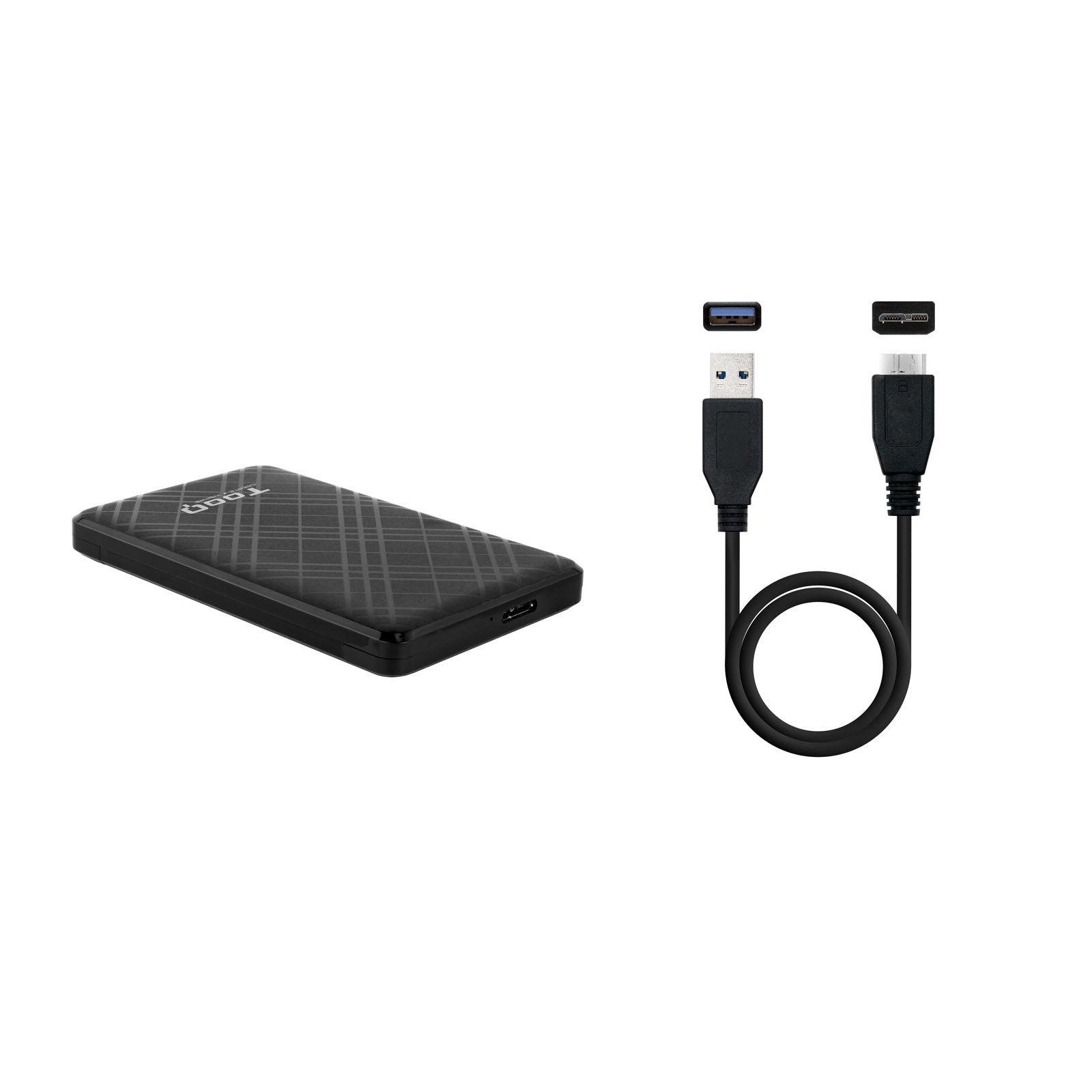 Tooq Carcasa Externa Hdd/Ssd 2.5" Usb 3.0/3.1 Gen 1 - Sata I, Ii Y Iii - Cable Usb3.0 Tipo Micro-B A Usb3.0 Tipo A