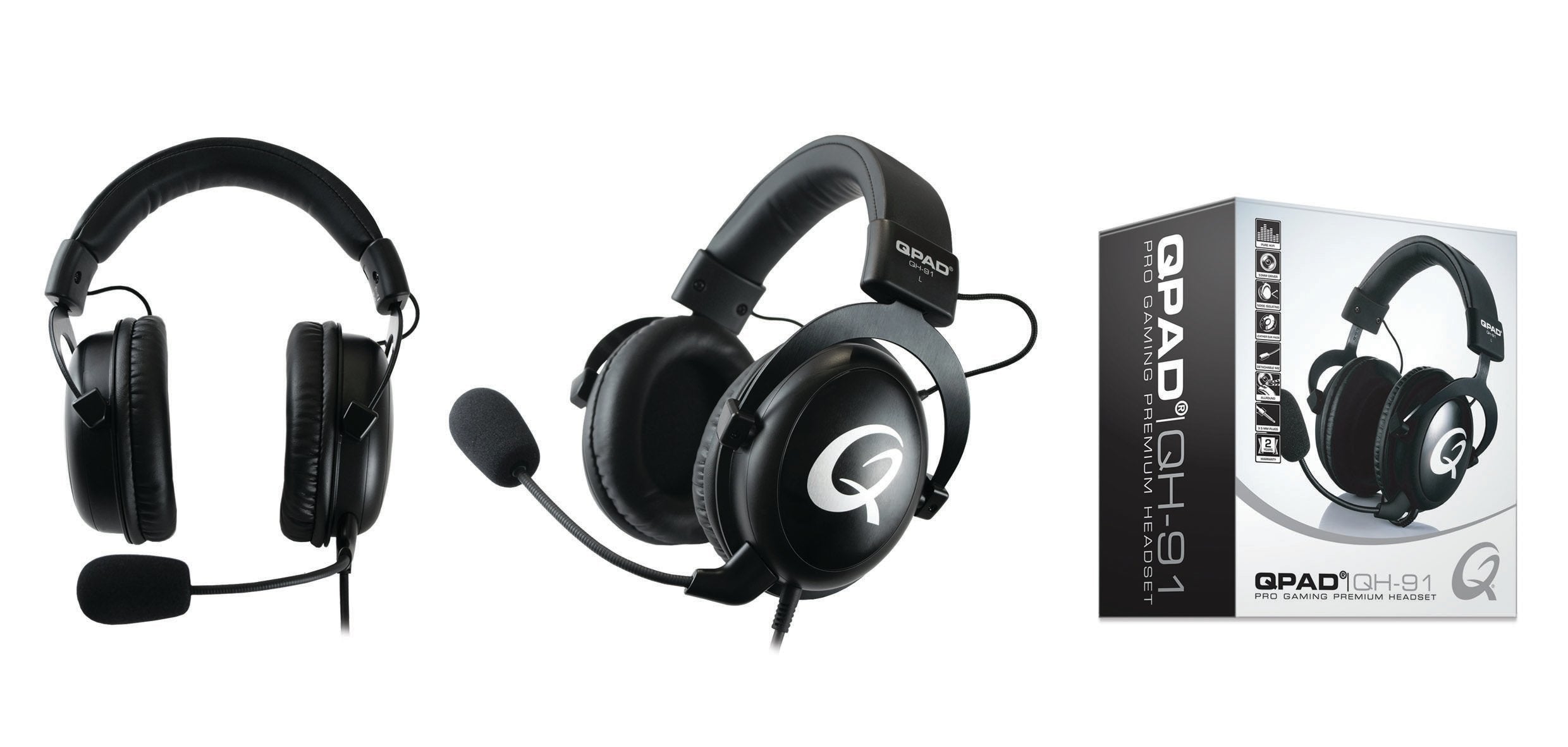 Auriculares Qpad Qh-91 Alámbrico Diadema Juego Negro