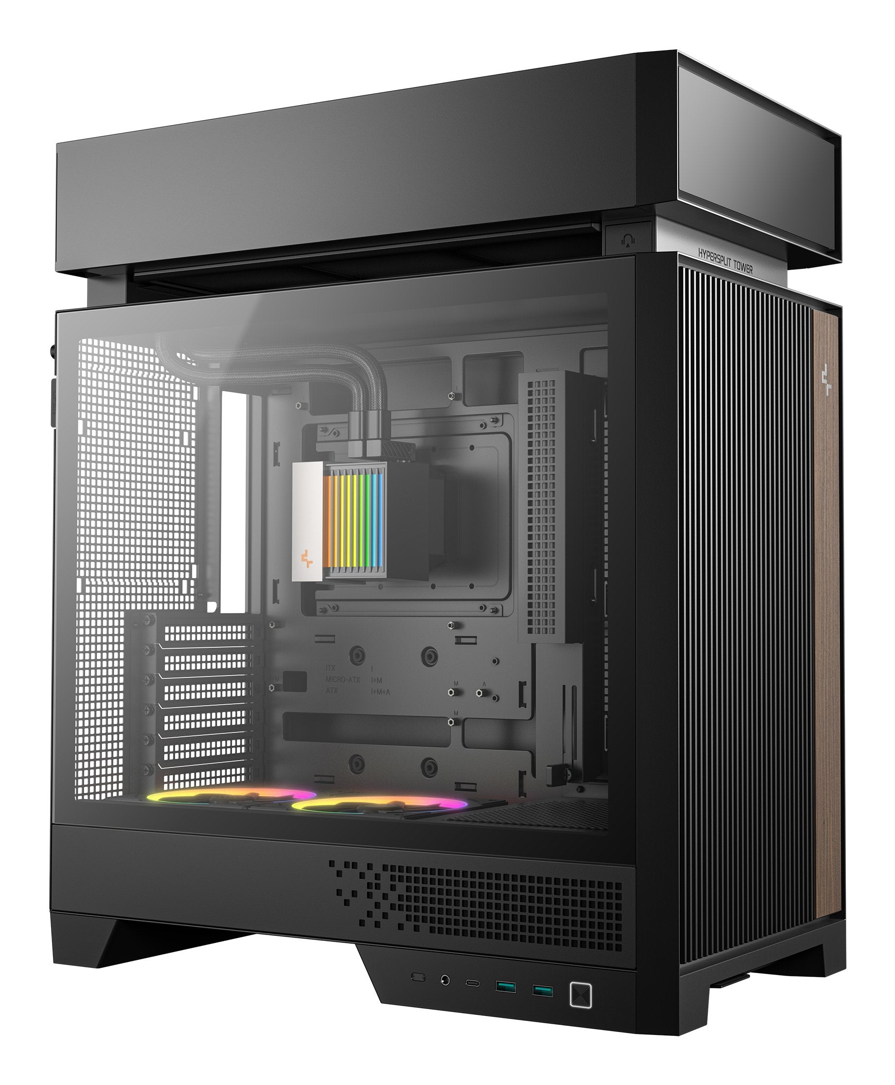Caja Pc Midi Deepcool Cl6600 360mm Aio Negro R-Cl6600-Bknna0-G-1