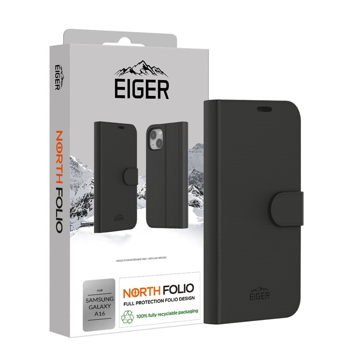 EAN 5055821778596 - EIGER EGCA00678 funda para teléfono móvil 17 cm (6.7") Funda cartera Negro imagen 2