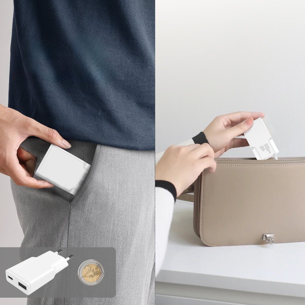 EAN 4252011910267 - 4smarts PDPlug Duos Slim Smartphone, Tableta Blanco Corriente alterna Carga rápida Interior imagen 4