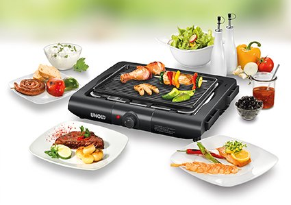 Parrilla Independiente Unold 58565, Parrilla Eléctrica Negra, 1.600 Vatios 58565
