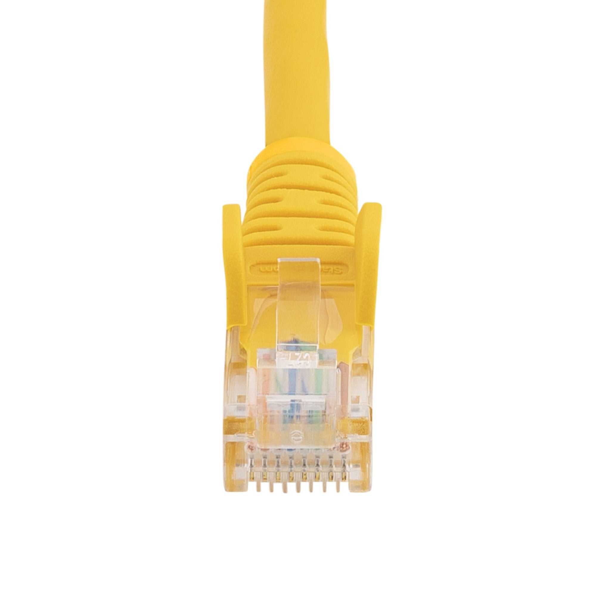 Cable Red 0.5m Amarillo Cat5e Cabl Ethernet Sin Enganche