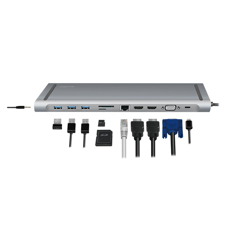 EAN 4052792062847 - LogiLink UA0373 base para portátil y replicador de puertos Alámbrico USB 3.2 Gen 1 (3.1 Gen 1) Type-C Alu imagen 5