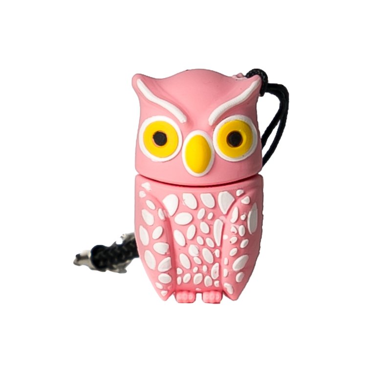 Pendrive 32gb Tech One Tech Búho Plumi Rosa Usb 2.0