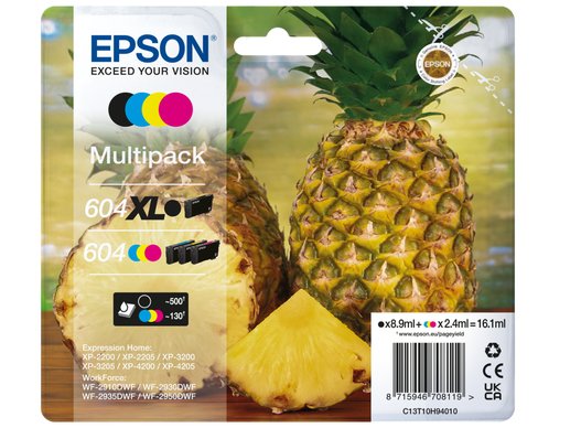 EAN 8715946708119 - Epson 604XL cartucho de tinta 1 pieza(s) Original High (L) Yield Negro, Cian, Magenta, Amarillo imagen 1
