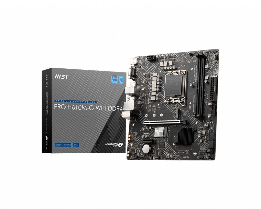 EAN 4711377020626 - MSI PRO H610M-G WIFI DDR4 placa base Intel H610 LGA 1700 micro ATX imagen 1