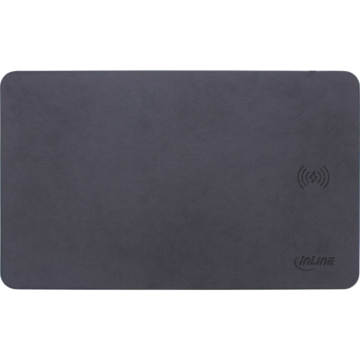 Alfombrilla De Ratón Inline, Carga Inalámbrica, 370x225x7mm, Negra